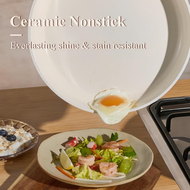 Detalle de CAROTE Ceramic Cookware 17-Piece Set