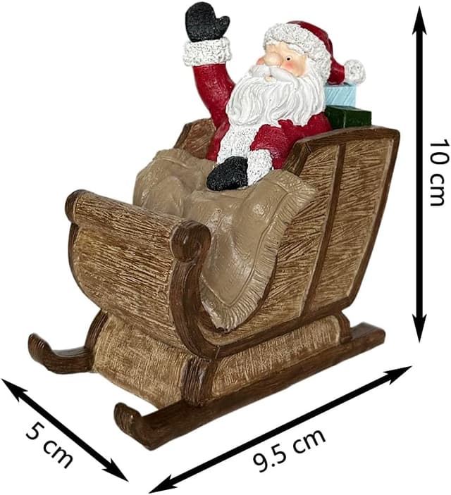 Thumbnail 2 de SLOCME Aquarium Santa Claus Sleigh decoration 🎣