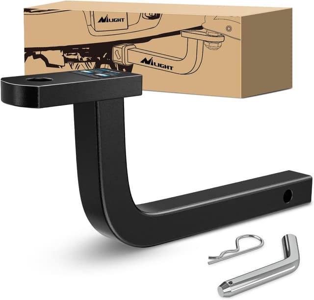 Detalle de Nilight Trailer Hitch Ball Mount with 1/2" Hitch Pin Clip (Fits 1-1/4" Receiver) – 5" Rise, Class 2