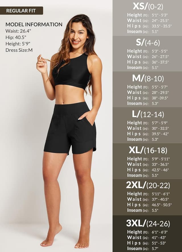 Thumbnail 5 de baleaf Swim Shorts Women 5" 5" inseam