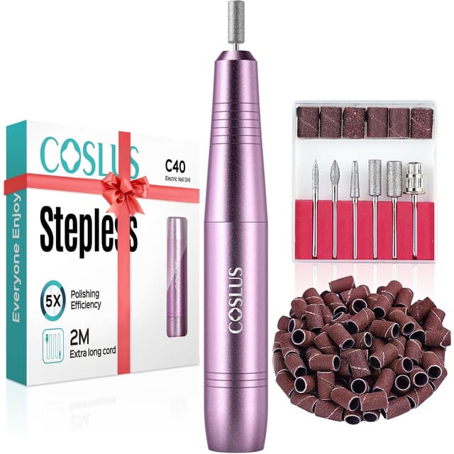 Detalle de COSLUS Electric Nail Drill File Portable manicure kit ๐