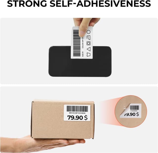 Detalle de MUNBYN 76mm x 50mm thermal labels