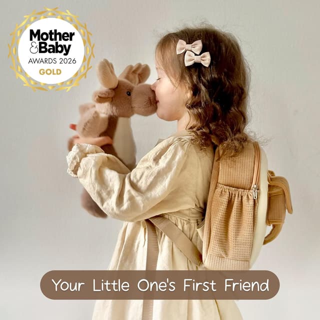 Detalle 2 de Moonkie Toddler Backpack (Reindeer Buddy) for Girls & Boys Aged 1–3