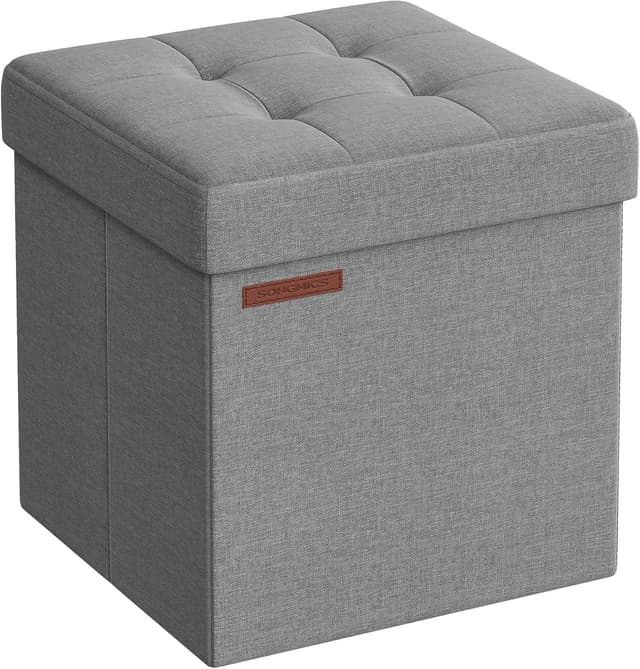 Imagen de SONGMICS Puff Almacenaje 38 cm, baúl 43 L en OfertitasTOP