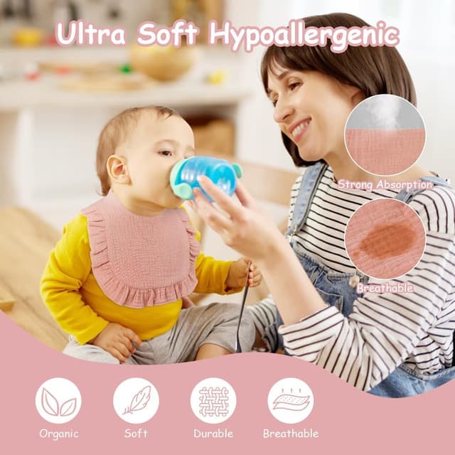 Thumbnail 4 de Vicloon Baby Lätzchen Weich 3er-Set