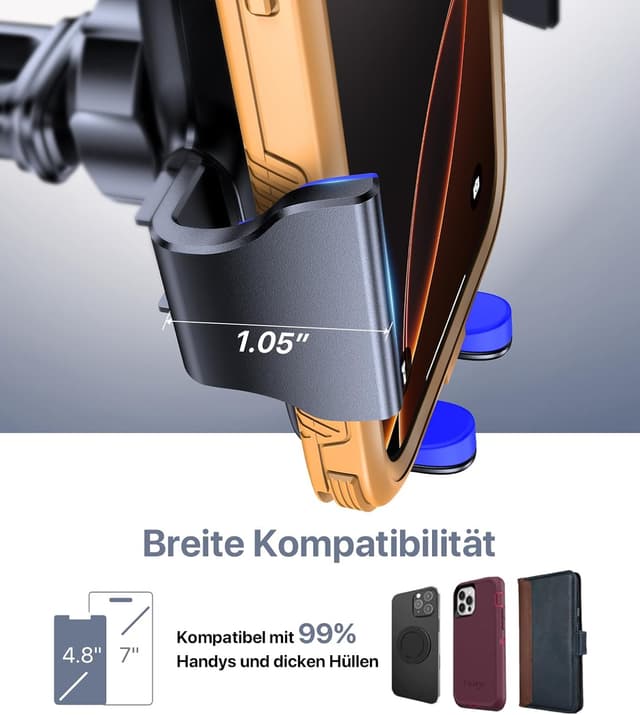 Thumbnail 3 de Miracase Handyhalterung Auto 4–7 Zoll 📱