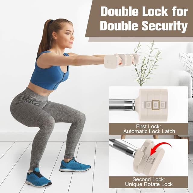 Thumbnail 2 de Hezeyferg Adjustable Dumbbells 22 lbs