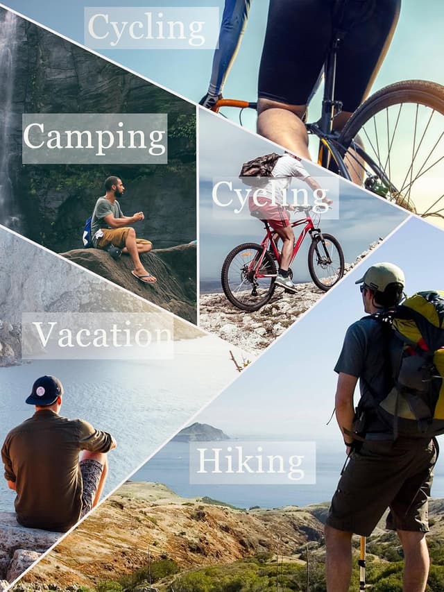 Thumbnail 6 de TACVASEN men’s cargo work shorts with quick-dry fabric and zip pockets