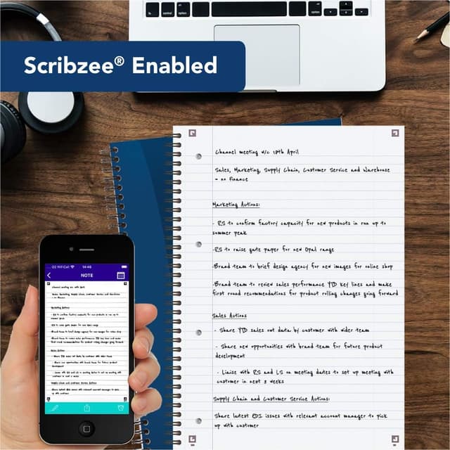 Detalle 2 de Oxford My Notes A5 notebook 8 mm lined