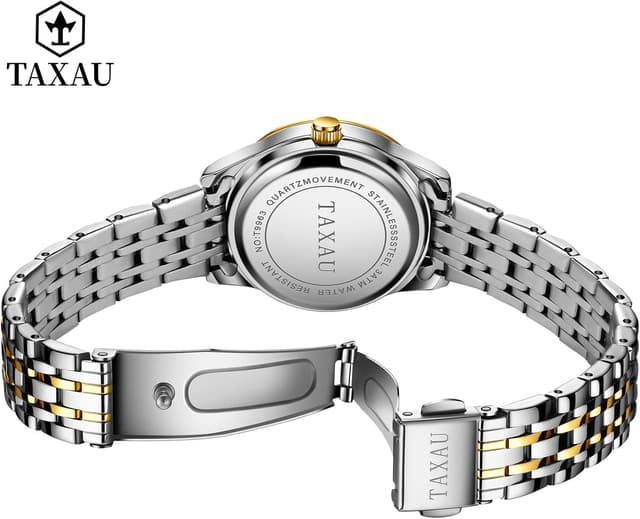 Thumbnail 6 de Taxau Uhren für Frauen Arabische Ziffern Kleines Zifferblatt Easy Read Damenuhren Einfacher Stil Datum Edelstahl wasserdichte Uhren für Frauen Reloj para Mujer
Taxau Uhren für Frauen Arabische Ziffern Kleines…