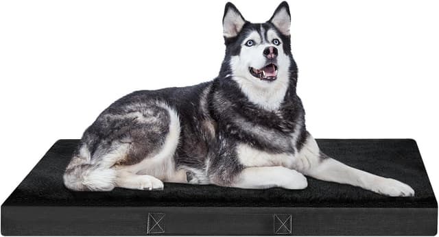 Detalle de Nepfaivy Dog Bed Extra Large (120×75×7.5cm) Waterproof Orthopedic Mattress with Removable Washable Plush Covers