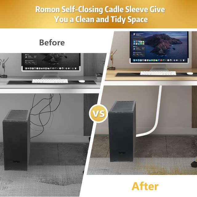 Thumbnail 5 de Romon 3m Cubre Cables 16-25mm para TV y PC