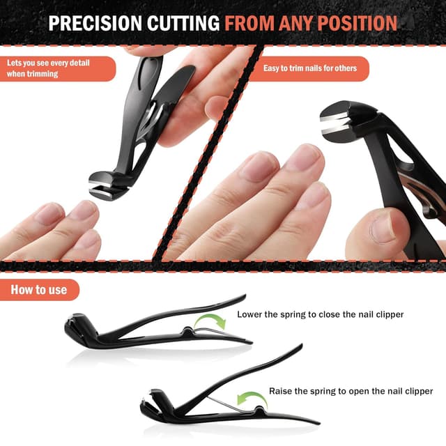 Thumbnail 5 de BEZOX Winkelkopf Nagelknipser für dicke Nägel