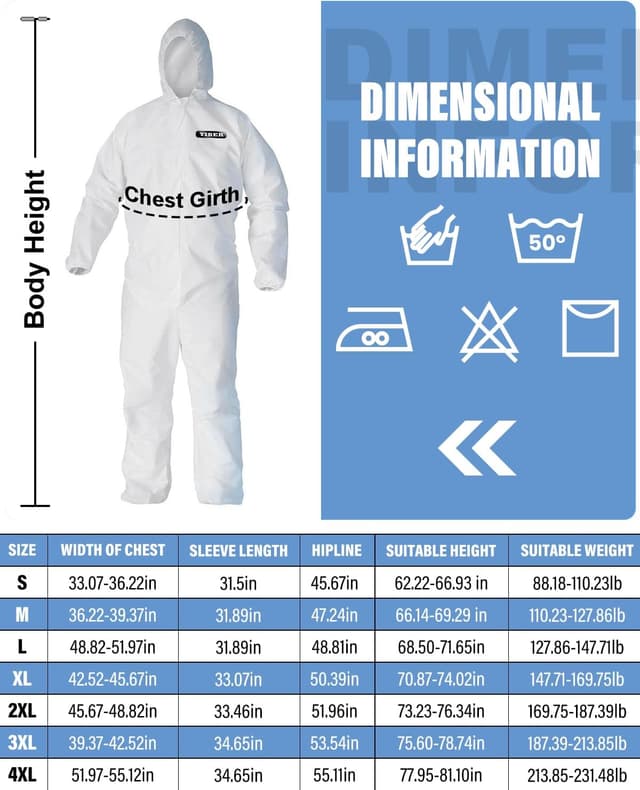 Thumbnail 4 de YIBER Mono protector desechable Overol ventilado
