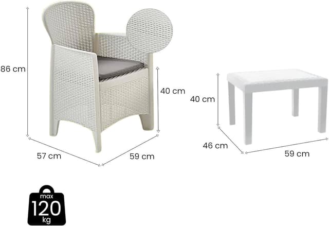 Detalle de Dmora Foggia set salotto 2 poltrone