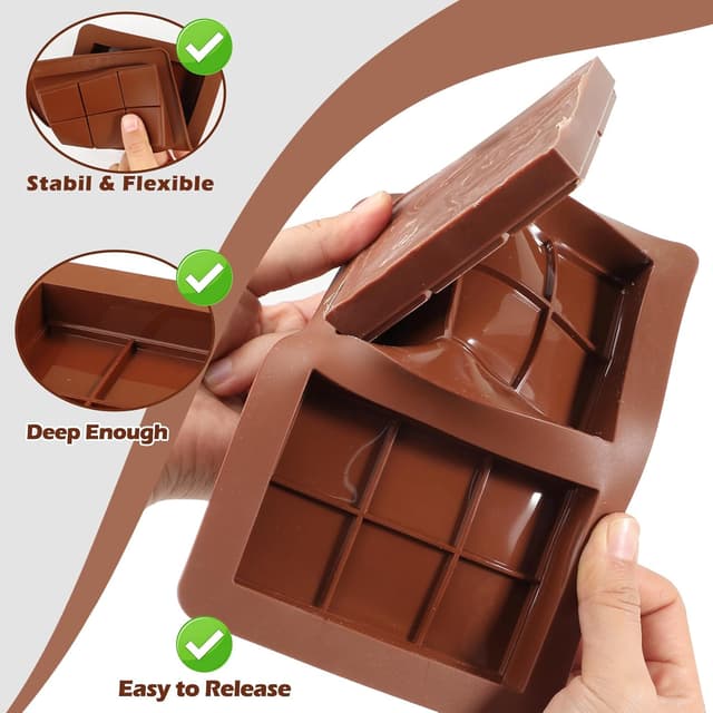 Thumbnail 4 de Webake Schokoladenform Silikon Tief Klein 100g