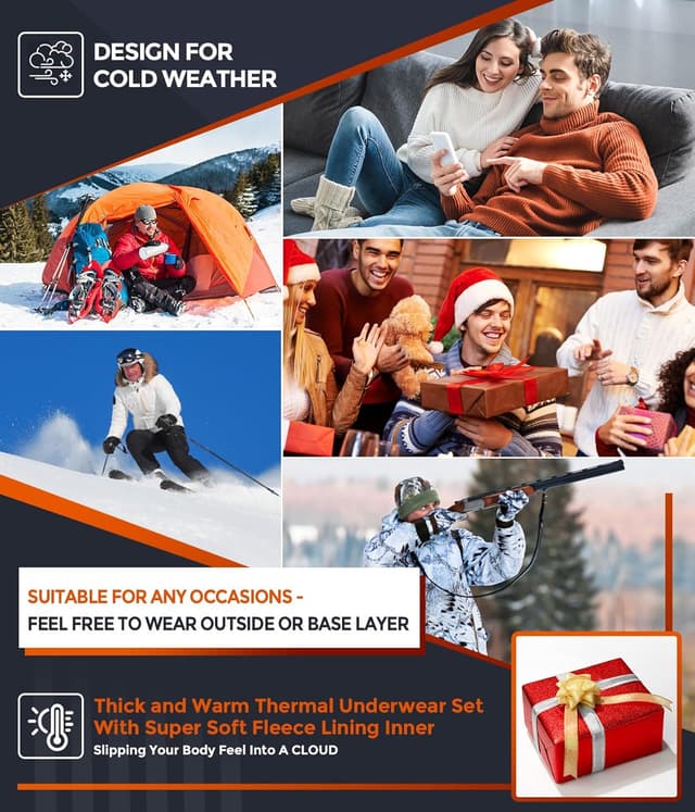 Thumbnail 5 de CL convallaria Men's Thermal Long Johns Set