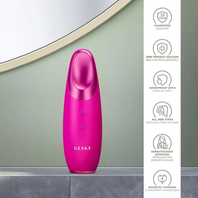 Detalle 2 de GESKE SmartAppGuided™ 6 in 1: dispositivo energizzante caldo e freddo per massaggio oculare