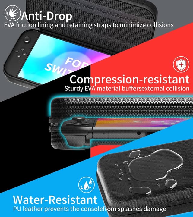 Detalle 2 de QUAGGY Switch 2 travel case with 10-slot cartridge holder