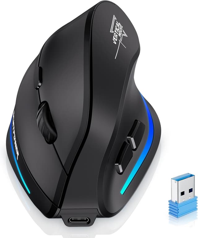 Imagen de ECHTPower 2024 Mouse Ergonomico 4800 DPI en OfertitasTOP