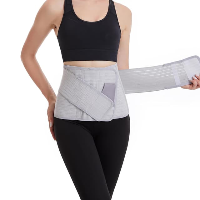Detalle de Paskyee Postpartum Belly Band (C-section recovery belly wrap) – Grey Waist/Pelvis Belt, L/XL