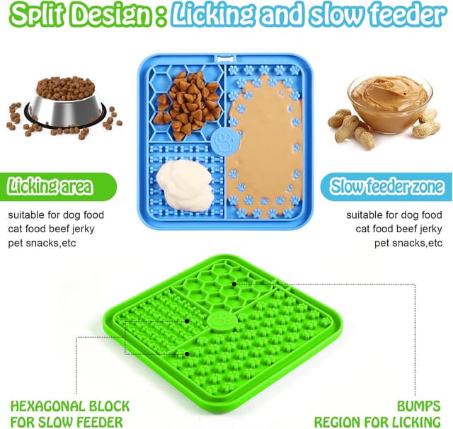 Detalle 2 de Premium Schleckmatte Hund mit Saugnapf 🍖