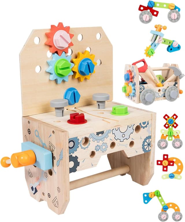 Imagen de Onalix Set Attrezzi in Legno Montessori 50 pezzi per bambini 🧩 en OfertitasTOP