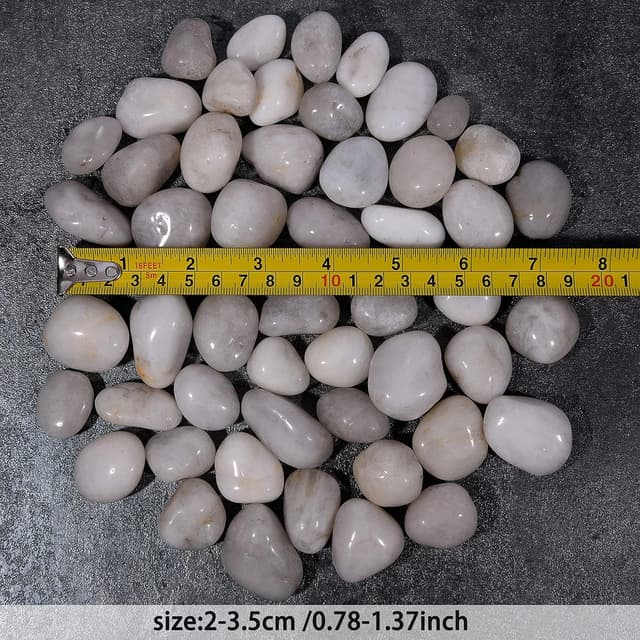 Thumbnail 1 de Hisredsun 2.1 lb White Decorative Stones