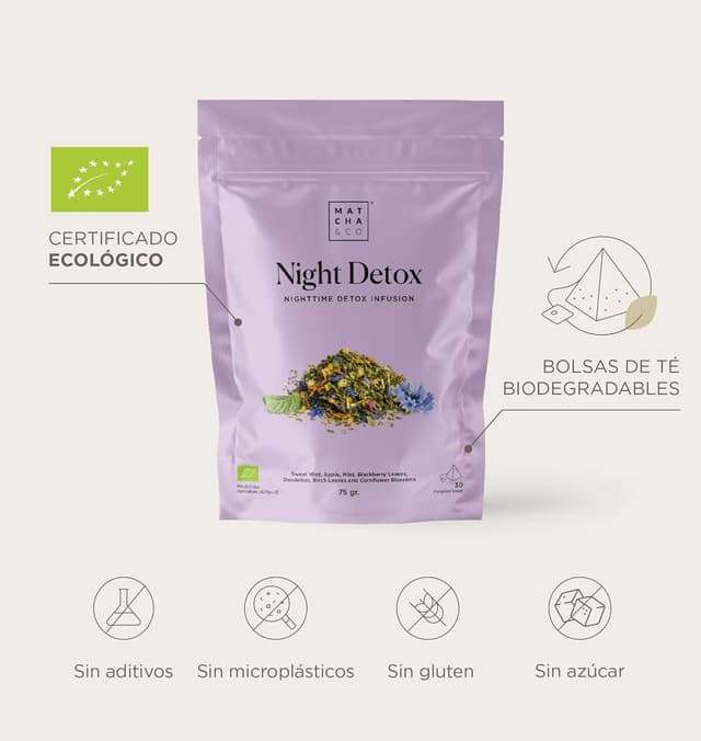 Thumbnail 2 de Matcha & CO Infusión Night Detox 30 dosis