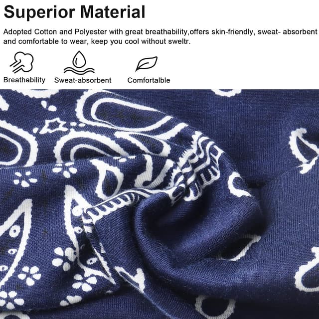 Detalle 1 de Kavya Haarbänder 6 Stück breit elastisch 🎀