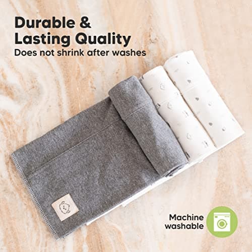 Thumbnail 5 de Organic Burp Cloths 6-Pack Large Cotton Baby Cloths