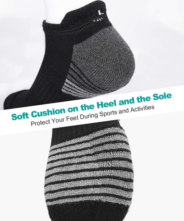 Thumbnail 5 de Coskefy Running Socks Thick Cushion 6 Pairs