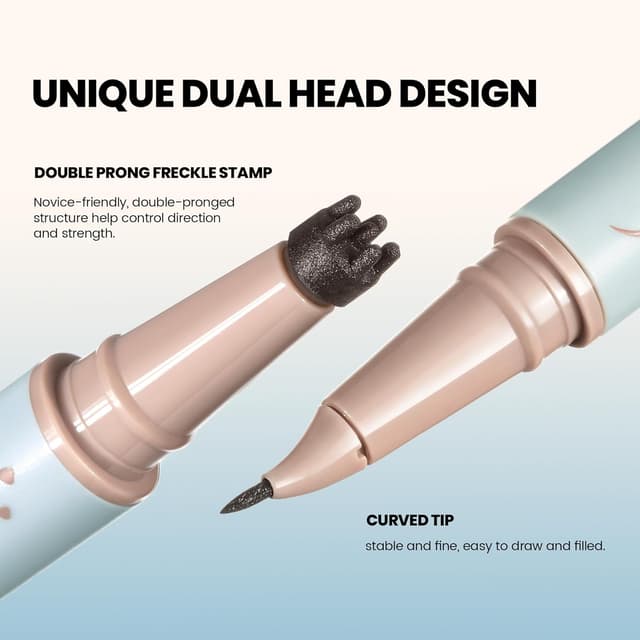 Detalle 2 de Pudaier 2-in-1 Dual Ended Microblading Freckle Pen & Freckle Stamp (waterproof, up to 24H)