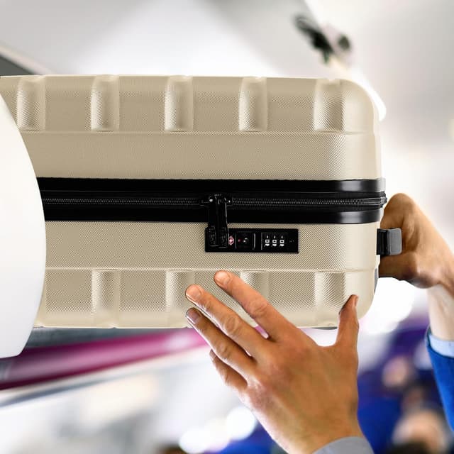 Detalle de Flight Knight Valigie rigida in ABS con 4 ruote Flight Knight, bagaglio a mano grande 56x45x25 cm