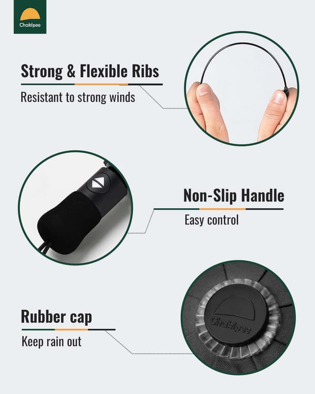 Thumbnail 5 de Chakipee Umbrella 370g Compact Windproof