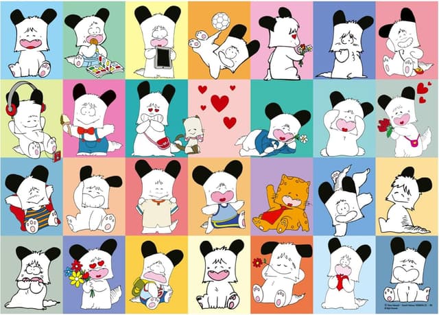 Detalle 2 de Ravensburger Puzzle 1000 pezzi Hello Spank (80s mania) – Puzzle adulti +14 anni, 70x50 cm