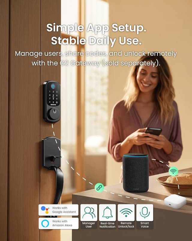 Thumbnail 4 de DESLOC B200 Keyless Entry Deadbolt 12 Months