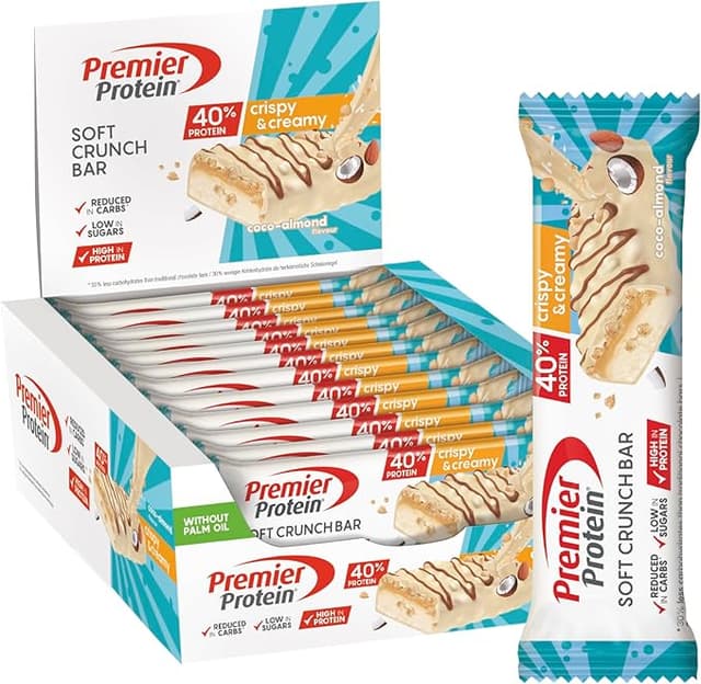 Imagen de Premier Protein Bar Coco-Almond 🥥🍫 40% Proteínas, 12u en OfertitasTOP