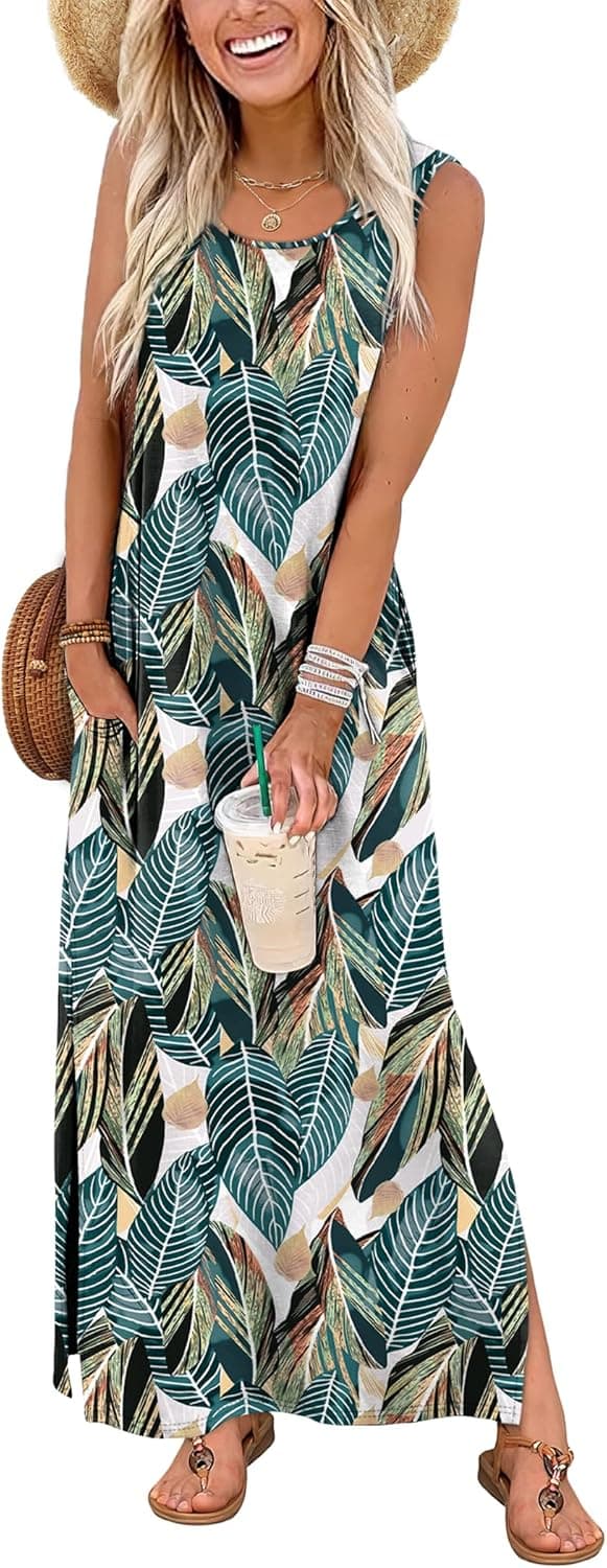 Detalle 2 de WIHOLL Maxi Dress Sleeveless with Pockets