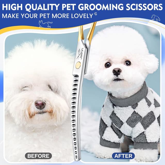 Thumbnail 5 de JASON Tijeras Curvadas para Perros 7.5 pulgadas