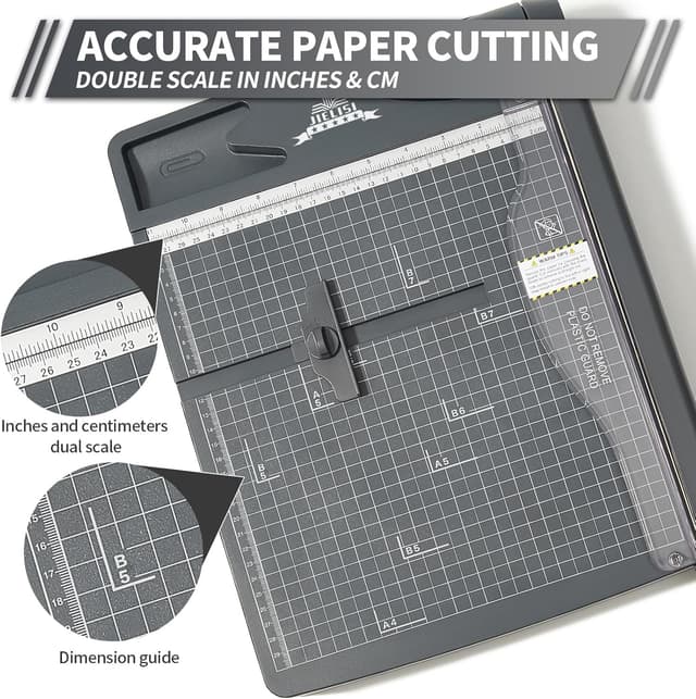 Detalle 2 de JIELISI 12 Inch Heavy Duty Paper Trimmer