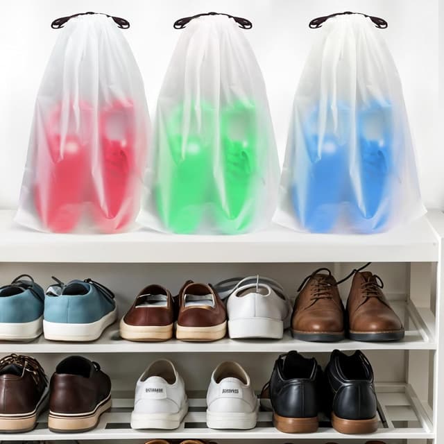 Thumbnail 4 de 40 PCS 50 x 40 cm Clear Travel Shoe Bags