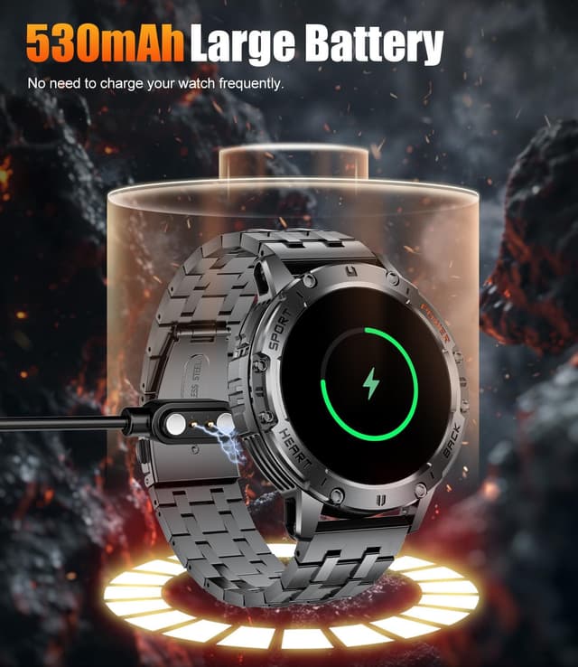 Thumbnail 6 de LIGE 1.43" Military Smart Watch