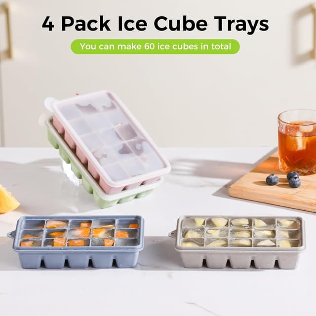 Thumbnail 5 de Silicone Ice Cube Trays 60-count