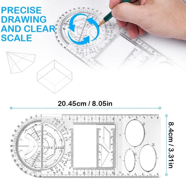 Thumbnail 1 de Vicloon règle géométrique 20 cm