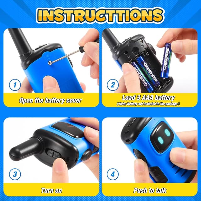 Detalle 2 de EUCOCO Gioco Bambino Walkie Talkie per bambini 3-10 anni