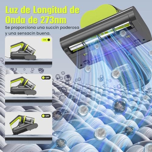 Thumbnail 3 de HYCHIKA Aspiradora Antiácaros 16 kPa para colchones