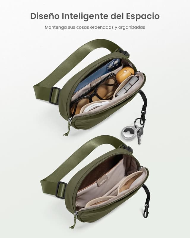 Thumbnail 2 de tomtoc Bolso Bandolera Mujer RFID ✨ Impermeable Ligero 1.5L