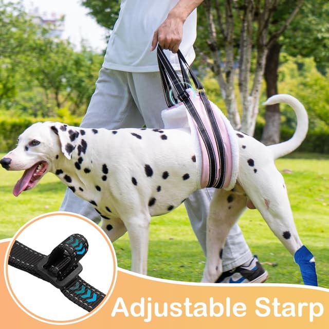 Detalle 2 de Adjustable Dog Lift Harness Dog Sling with Hind Leg Support for Mobility & Rehab