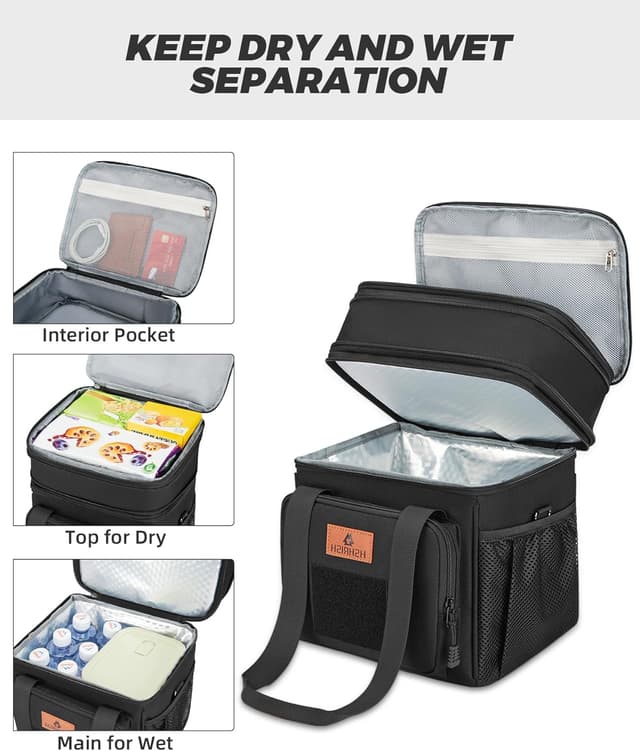 Thumbnail 2 de HSHRISH Bolsa Térmica Porta Alimentos, Táctica 10/15L, Impermeable